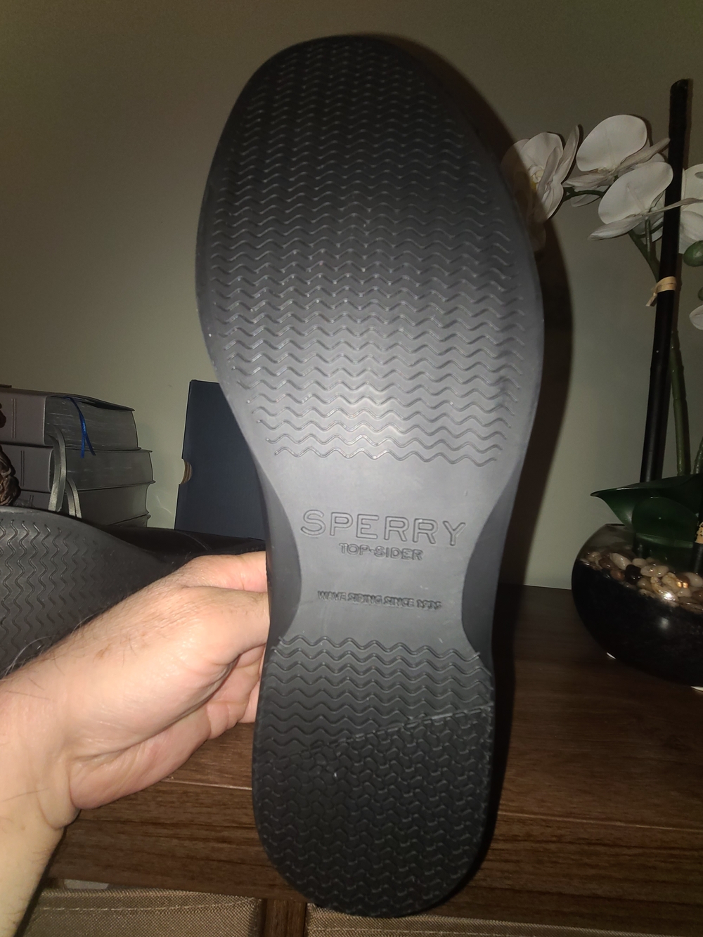 Sperry Newman Oxford Black Leather Men's Shoe - Picture 8 of 16
